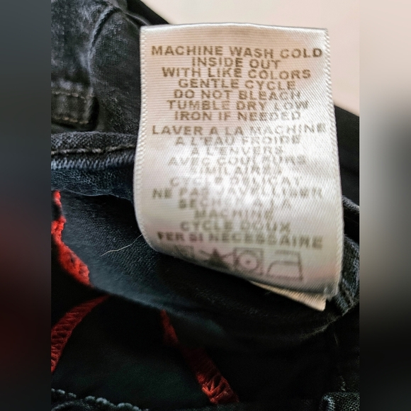 NYDJ Not Your Daughters Jeans Womens Black Distressed Straight Leg Jeans Size 10 - Picture 6 of 12